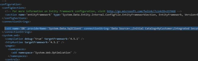 Add a connection string